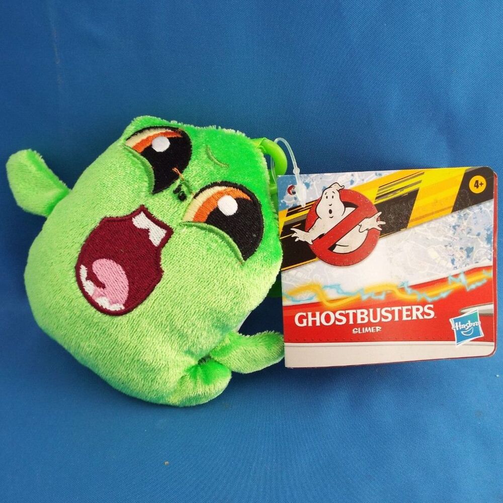 Ghostbusters Afterlife Slimer Plush Keychain Bag Clip Hasbro 2020 New